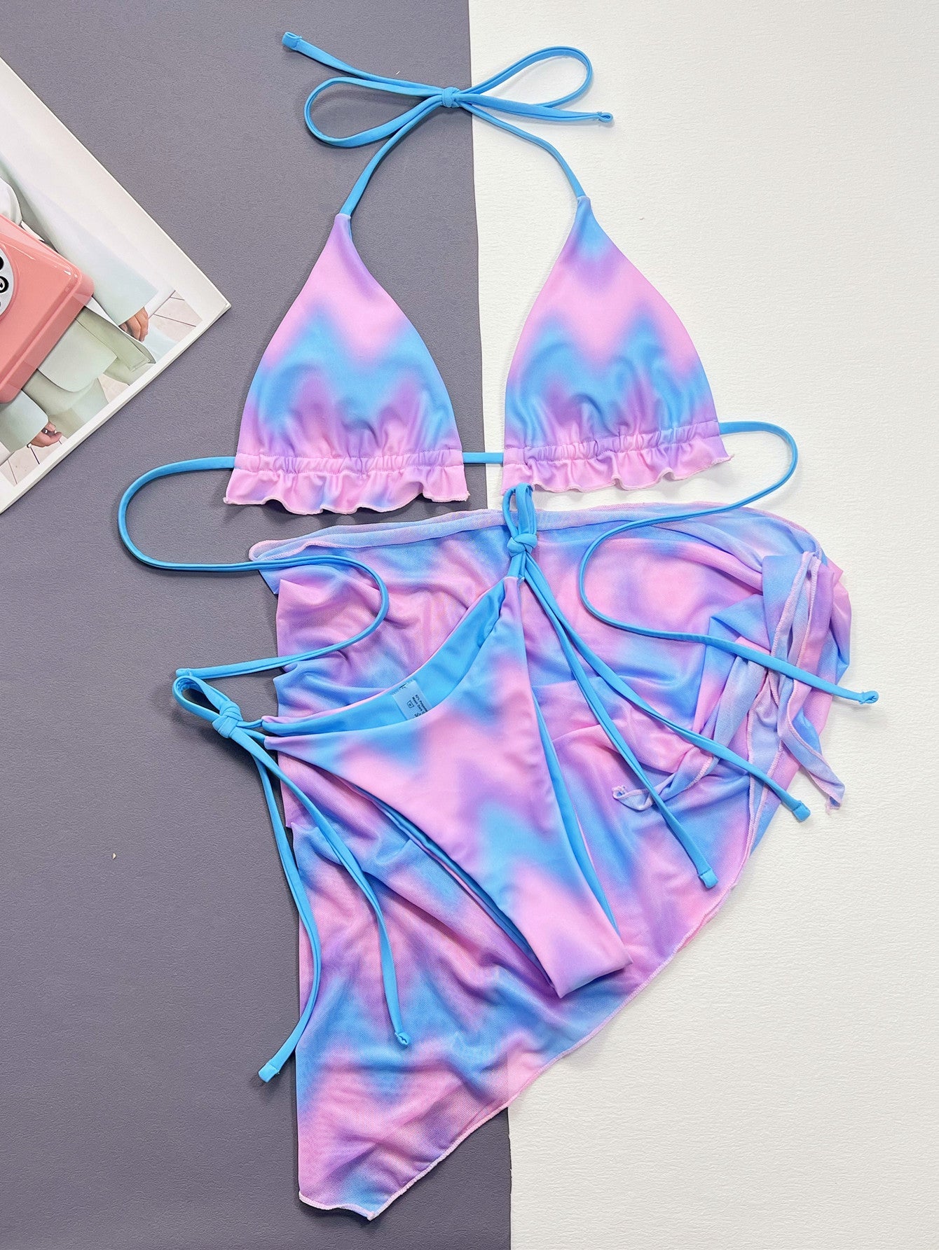 Women's Split Tie-dye Swimsuit Bikini null