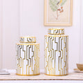 Ceramic Table Top Vase Decoration Storage Jar Living Room Cabinet null
