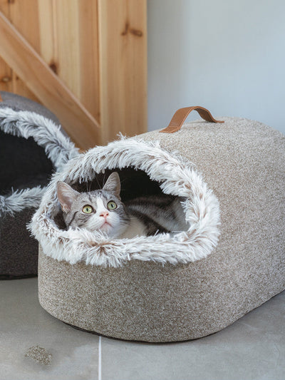 Polar Warm Cat Litter Closed Cat Sleeping Bag Large Winter Deep Sleep Cat Bed null