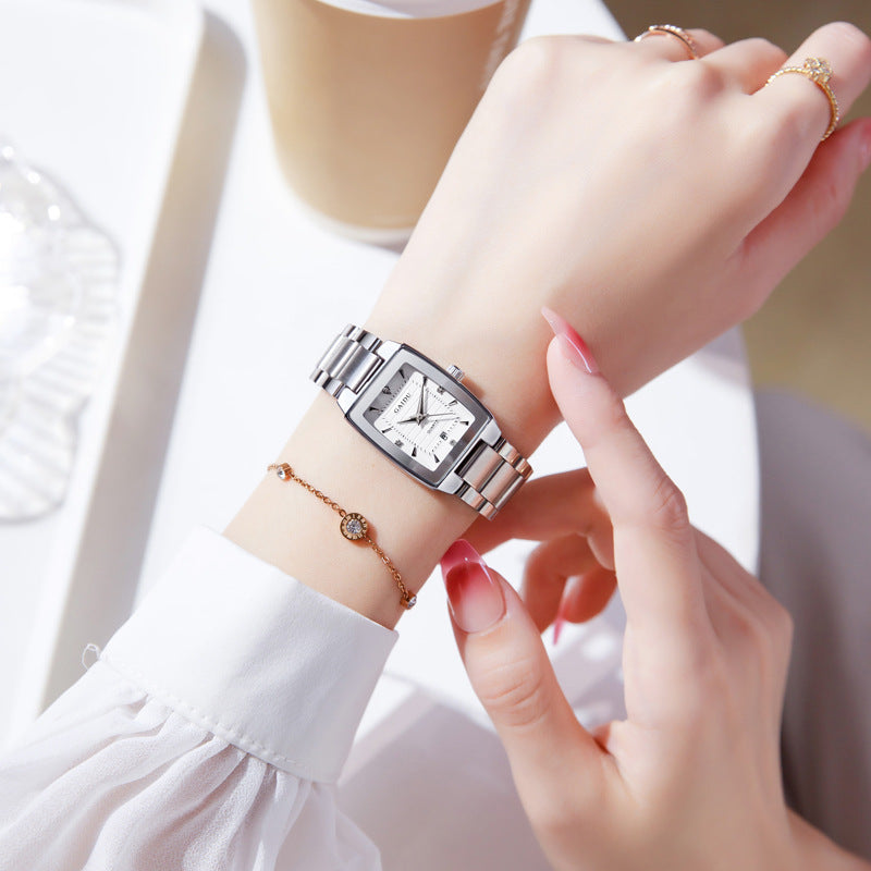 Special Interest Light Luxury Vintage Wine Bucket Waterproof Women's Watch null