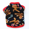 Dog Christmas Clothing Optional Classic Pattern Christmas Hat Ginger Cake Autumn And Winter Pullover Fluffy Jacket Warm Hoodie null