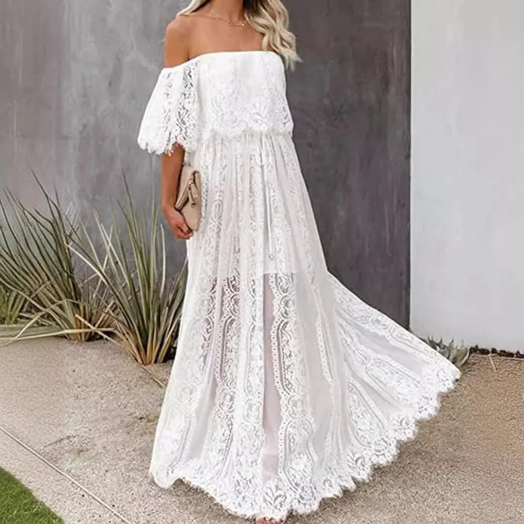 Bohemian Style Lace Long Dress