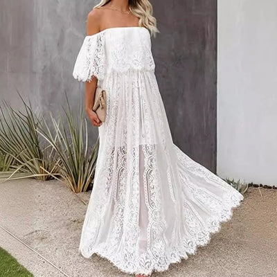Bohemian Style Lace Long Dress