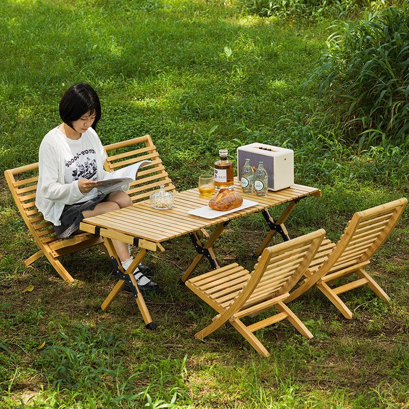 Portable Outdoor Folding Table And Chairs Set null