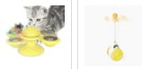 Cat Rotating Windmill Multi-Function Toys Itch Scratching Device Teeth Shining Toy null