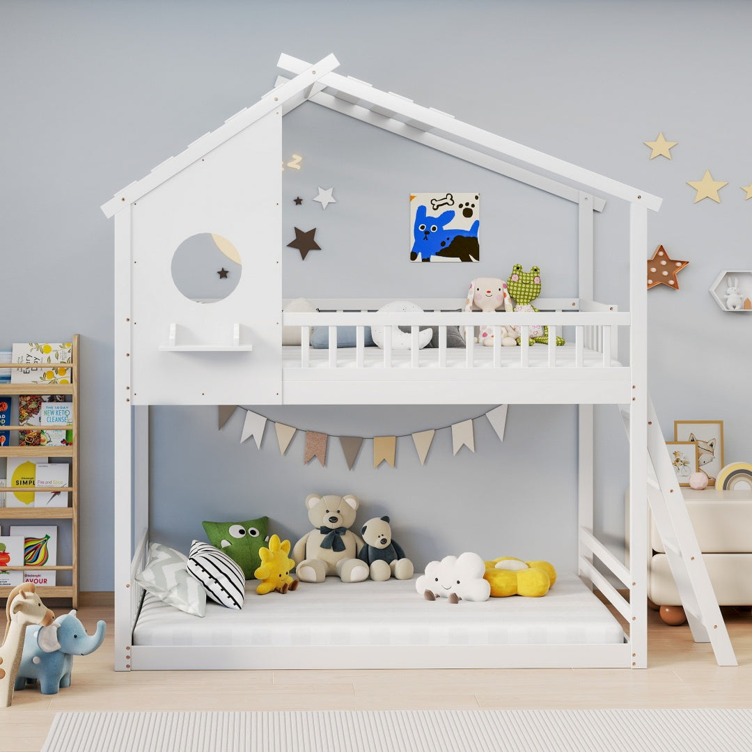 Twin over Twin Treehouse Bunk Bed - Morderncharm store