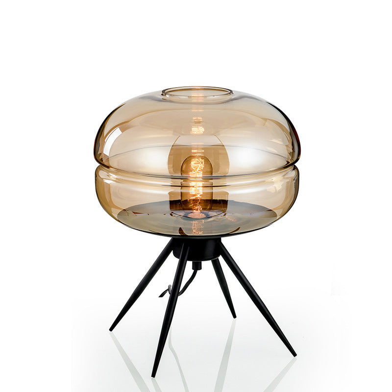 Individual Design Of Industrial Wind Glass Living Room Table Lamp null