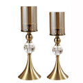 Fashion Simple Dining Table Glass Candle Holder Home Decoration Crafts null