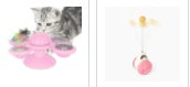 Cat Rotating Windmill Multi-Function Toys Itch Scratching Device Teeth Shining Toy null