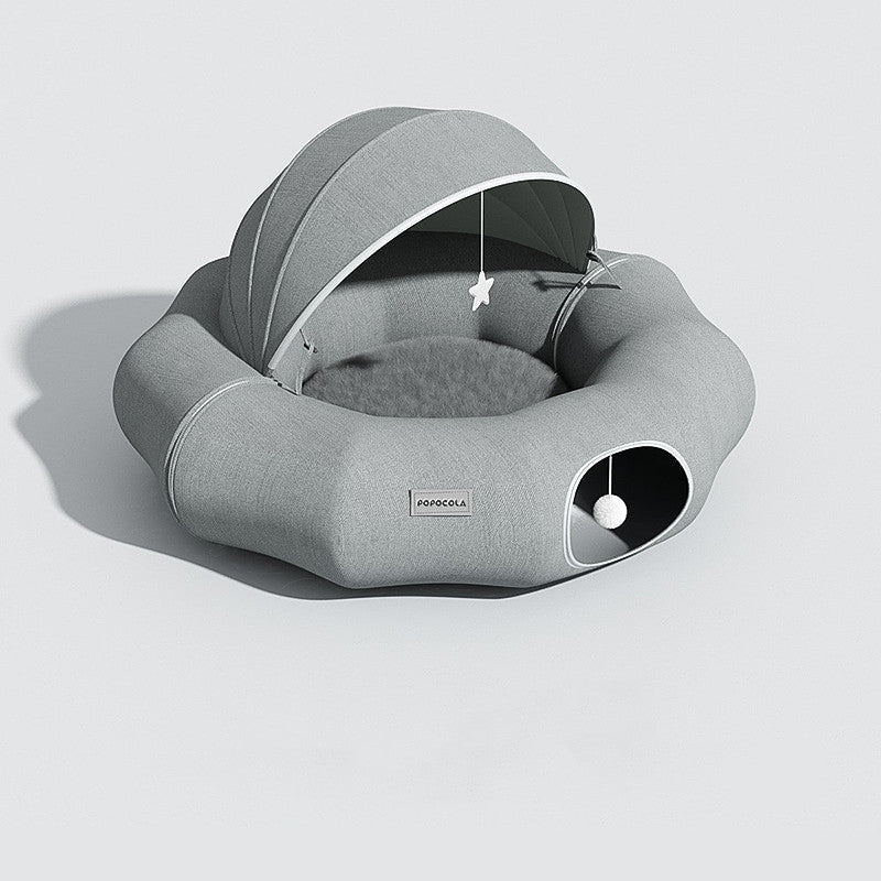Cat Tunnel Donut Tunnel Crawl Shelter Foldable null