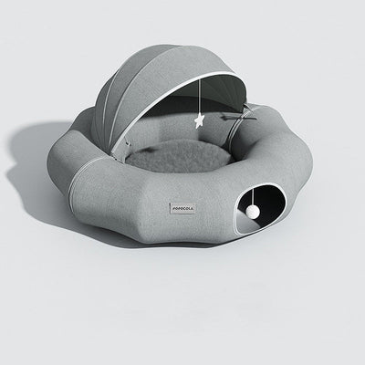 Cat Tunnel Donut Tunnel Crawl Shelter Foldable null