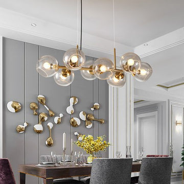 Mid-Century Modern Globe Chandelier