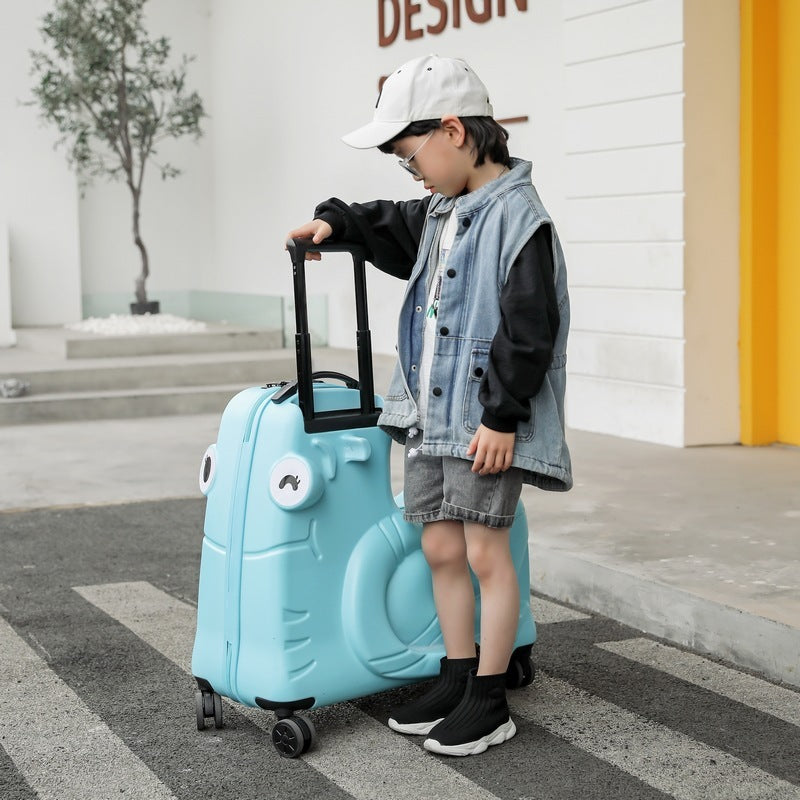 Children Can Sit On The Trolley Ride Suitcase null