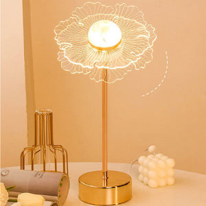 Flowers Decorated Table Lamp Bedroom Ins Warm null