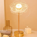 Flowers Decorated Table Lamp Bedroom Ins Warm null