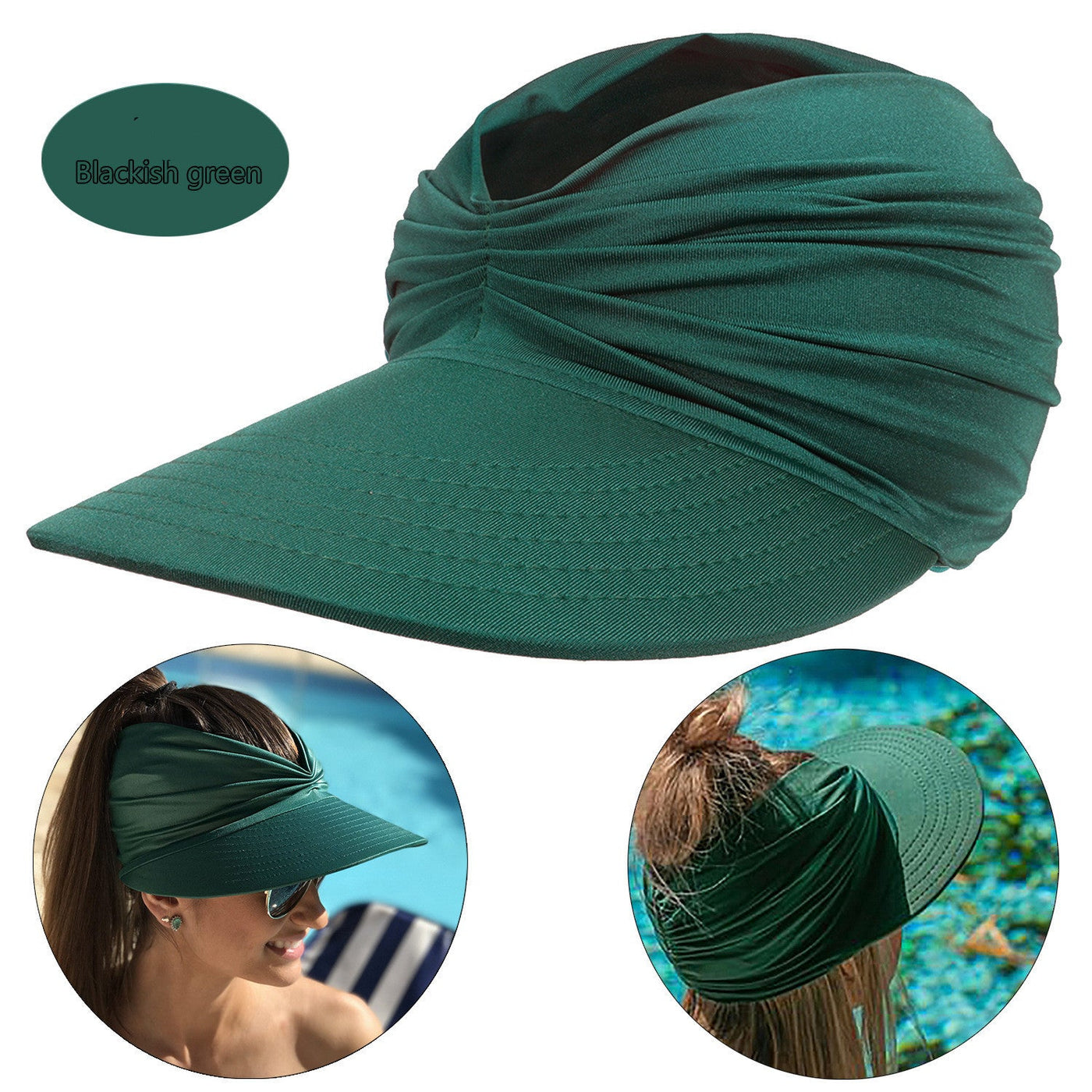 Women's New Empty Top Sunscreen Sports Beach Sun Hat null