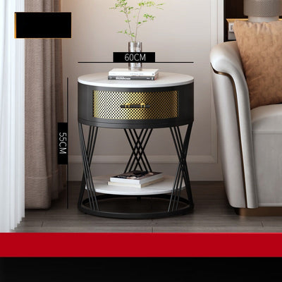 Coffee Table Living Room Balcony Creative Nordic Bedside Round Table null
