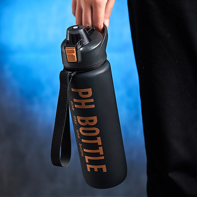 Men's Portable Large Capacity Plastic Water Bottle null
