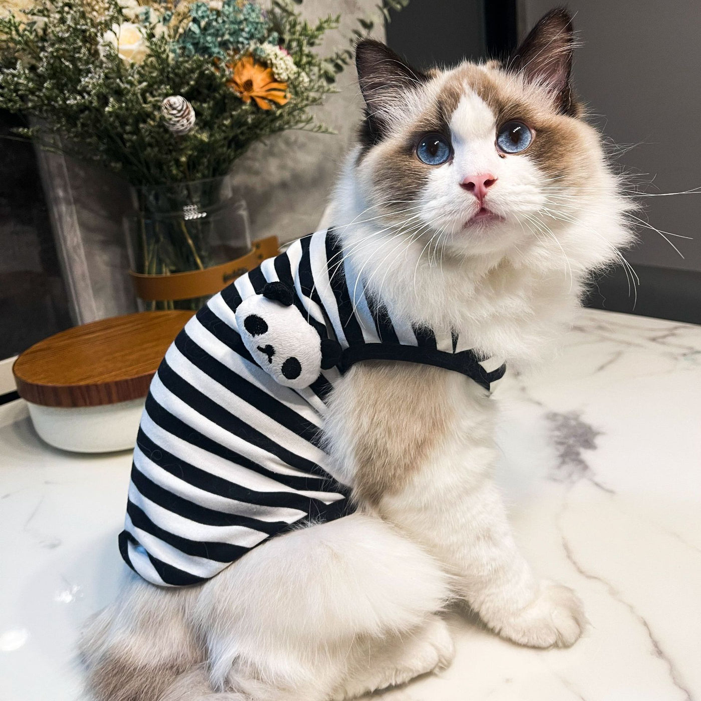 Striped Clothes Small Dog Pet Clothes Vest Type null