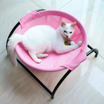Cat Hammock Bed Free-Standing Cat Sleeping Cat Bed Cat Supplies Pet Supplies Whole Wash Stable Structure Detachable Excellent Breathability Easy Assembly Indoors Outdoors null