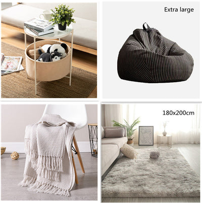 Small Apartment Round Table Living Room Bedroom Corner Bedside Table null