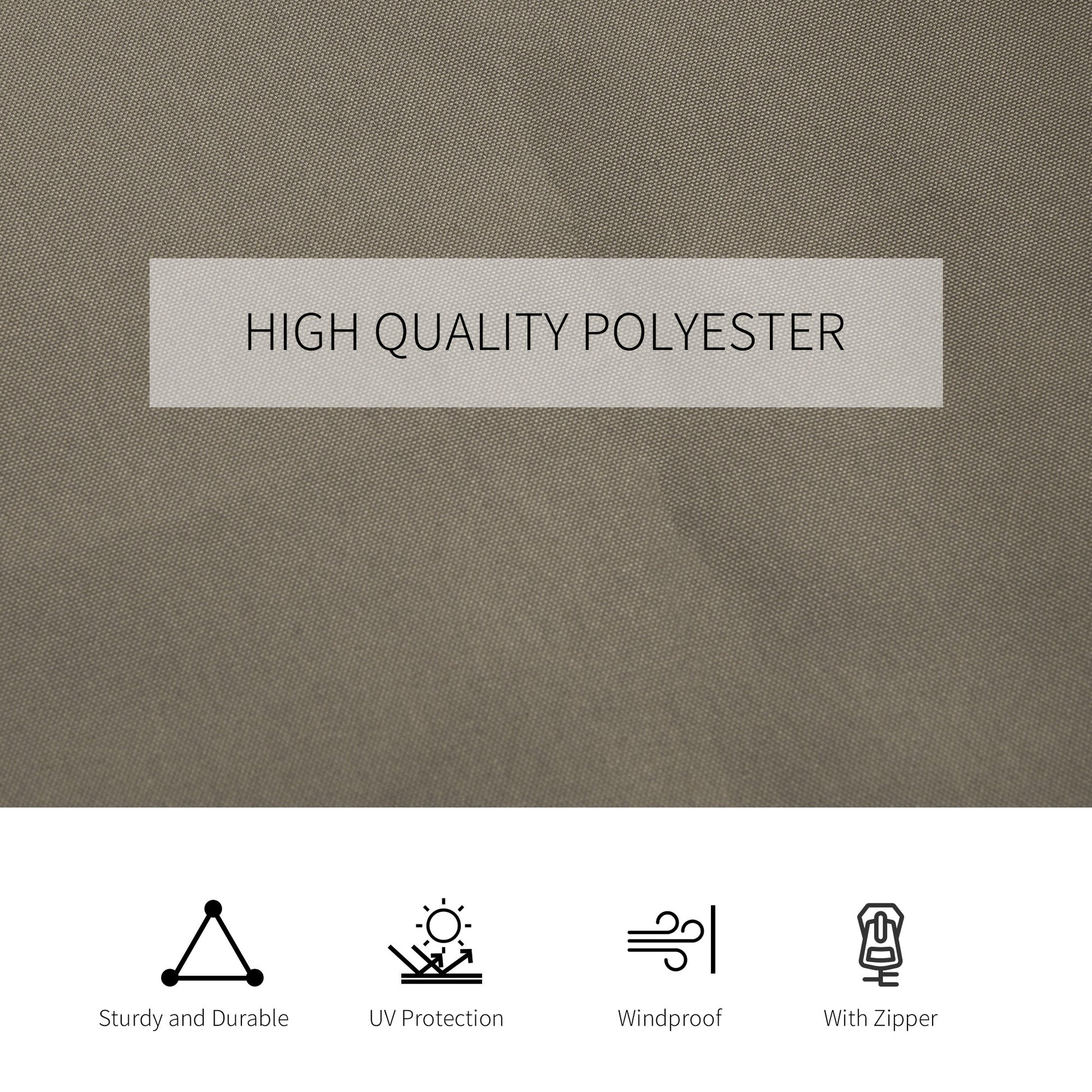 9.84' X 11.8' Gazebo Sidewall Set With Hooks/C-Rings, Brown - Morderncharm store