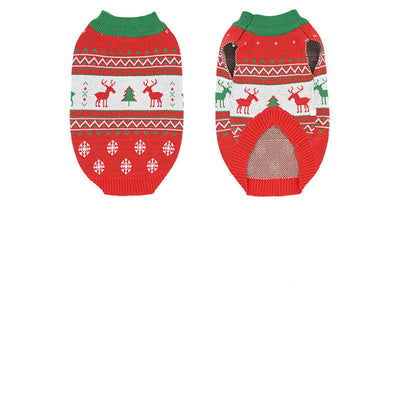 Cat Dog Snow Elk Christmas Warm Sweater null
