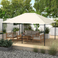 10x13ft Outdoor Patio Gazebo with Double-Tiered Canopy - Morderncharm store