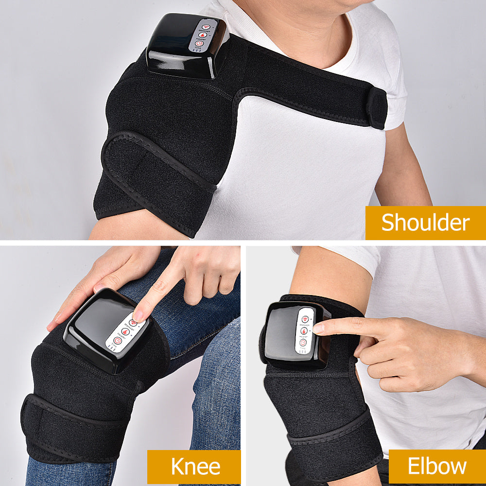 Electric Infrared Heating Knee Massager Wrap Elbow Joint Support Vibration Therapy Physiotherapy Machine Pain Relief Massageador null