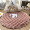 Plush Round Carpet Sofa Living Room Coffee Table Bedroom Cloakroom Dressing Table Carpet White Round Mat null
