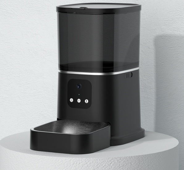Pet Automatic Feeder Large Capacity Smart Voice Recorder APP Control Timer Feeding Cat Dog Food Dispenser With WiFi Pet Bowl null
