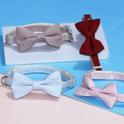 Pet Adjustable Bow Cat Collar null