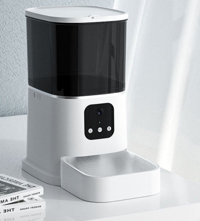 Pet Automatic Feeder Large Capacity Smart Voice Recorder APP Control Timer Feeding Cat Dog Food Dispenser With WiFi Pet Bowl null