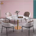 Chair Marble Small Round Table Table And Chair Iron Art null