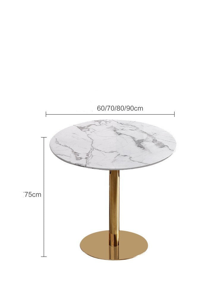 Chair Marble Small Round Table Table And Chair Iron Art null
