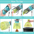 Portable Lightweight Dog Pooper Scooper With Built-in Poop Bag Dispenser Eight-claw Shovel For Pet Toilet Picker Pet Products null