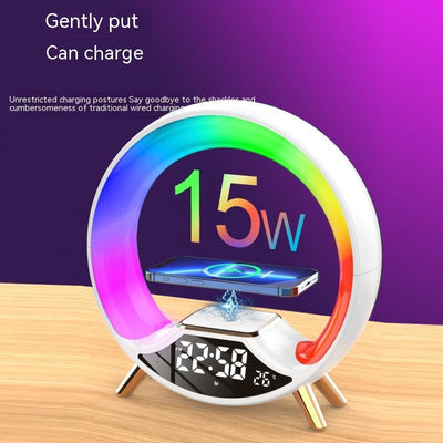 O Light Three In One Wireless Charging Multifunctional Bluetooth Speaker Night Light null