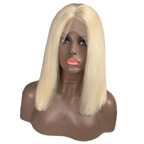 613 Blonde Bob Wig Short Straight Human Hair Wigs For Women null