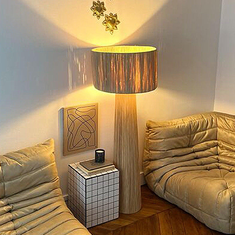 Bedroom Retro Bedside Hand-woven Rattan Table Lamp - Morderncharm store