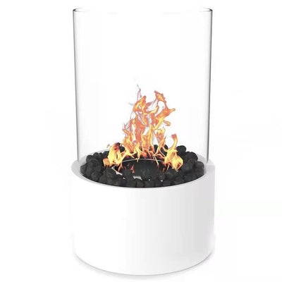 Tabletop Fire Pit Concrete Rubbing Alcohol Indoor Fire Bowl Mini Fireplace Outdoor Decor Portable Table Top Chiminea Meditation Isopropyl null
