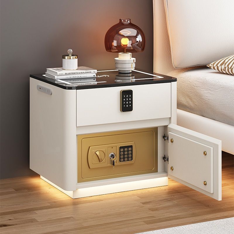 Home Bedroom Multi-functional Smart Safe Bedside Table Wireless Integrated Charging Safe null