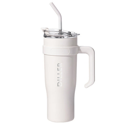 Stainless Steel Handle Car Water Straw Thermal Insulation Cup null