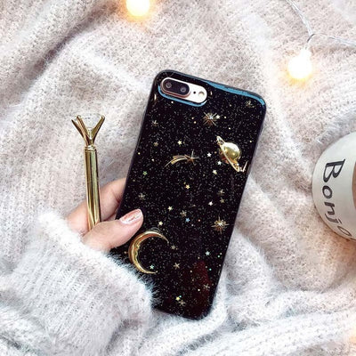 Electroplating glitter phone case null