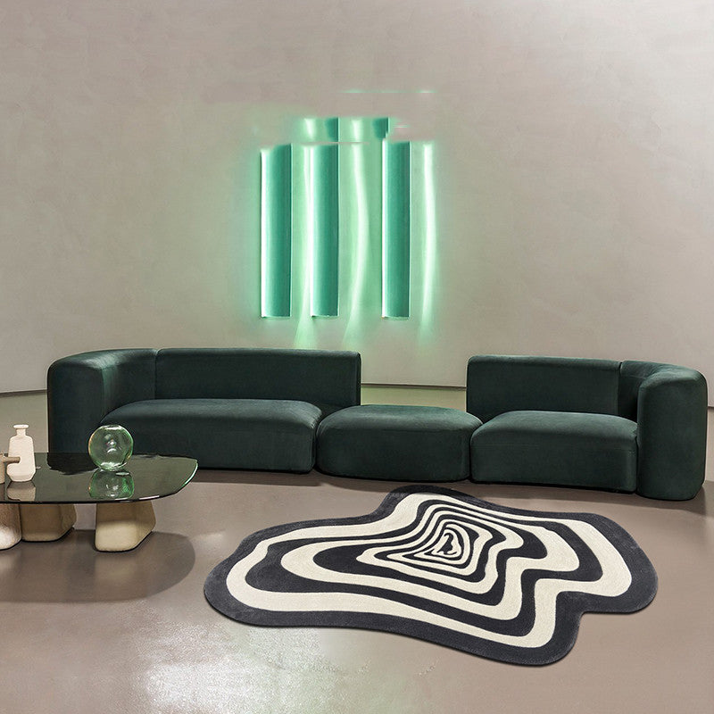 Living Room Coffee Table Shaped Irregular Carpet null