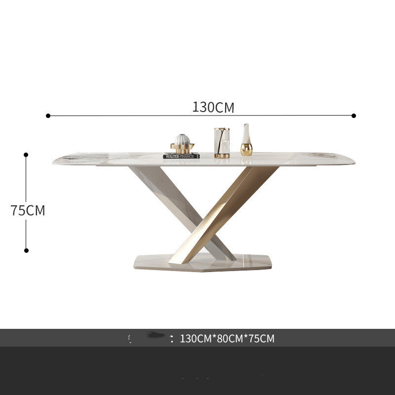 Small Household Stainless Steel Dining Table And Chair Combination null