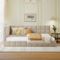 Modern Ribbed Bouclé Modular Sofa Set - Morderncharm store