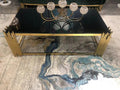 Marble Edge A Few Corners A Few Rock Plate Small Coffee Table Stainless Steel null