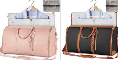 Large Capacity Travel Duffle Bag Women's Handbag Folding Suit Bag Waterproof Clothes Totes null
