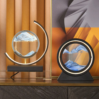 Quicksand Painting Creative Light Luxury Decoration Table Lamp null