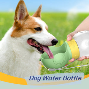 Dog Water Bottle Portable Travel Pet Drinker Leak Proof Dog Bowl Food Cat Fountain Outdoor Walking Drinking Bottle Dogs Feeder null
